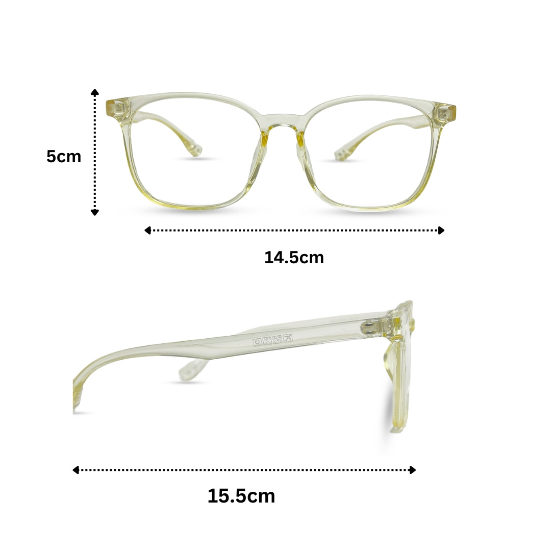 Transparent Eyeglasses - White