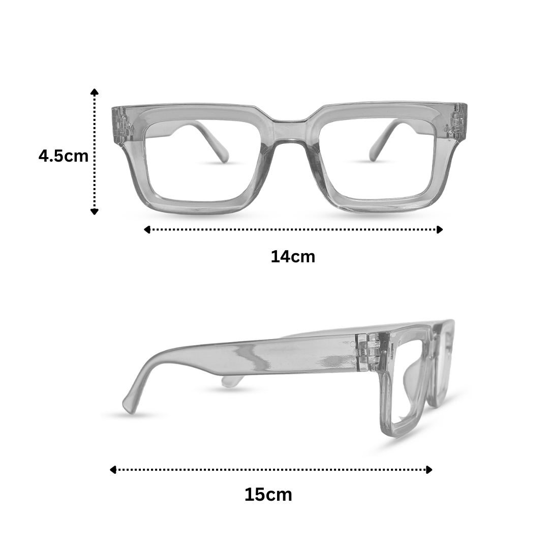 Options Transparent Eyeglasses - Grey