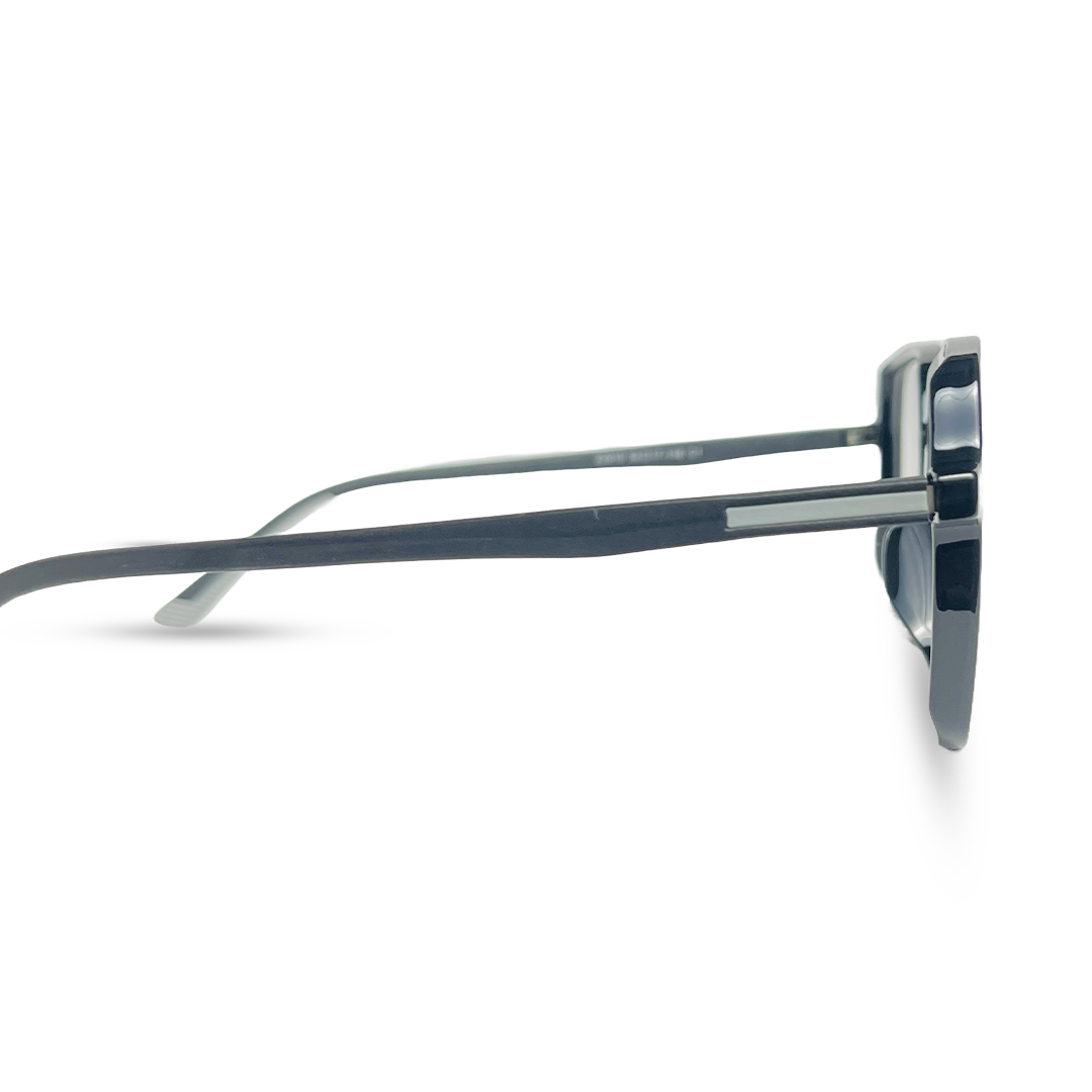 Rectangular Eyeglasses - Black & Grey