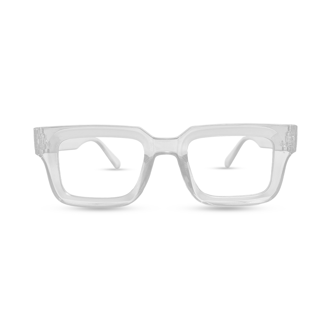 Options Transparent Eyeglasses - White