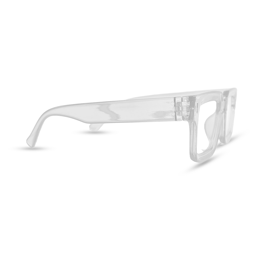 Options Transparent Eyeglasses - White
