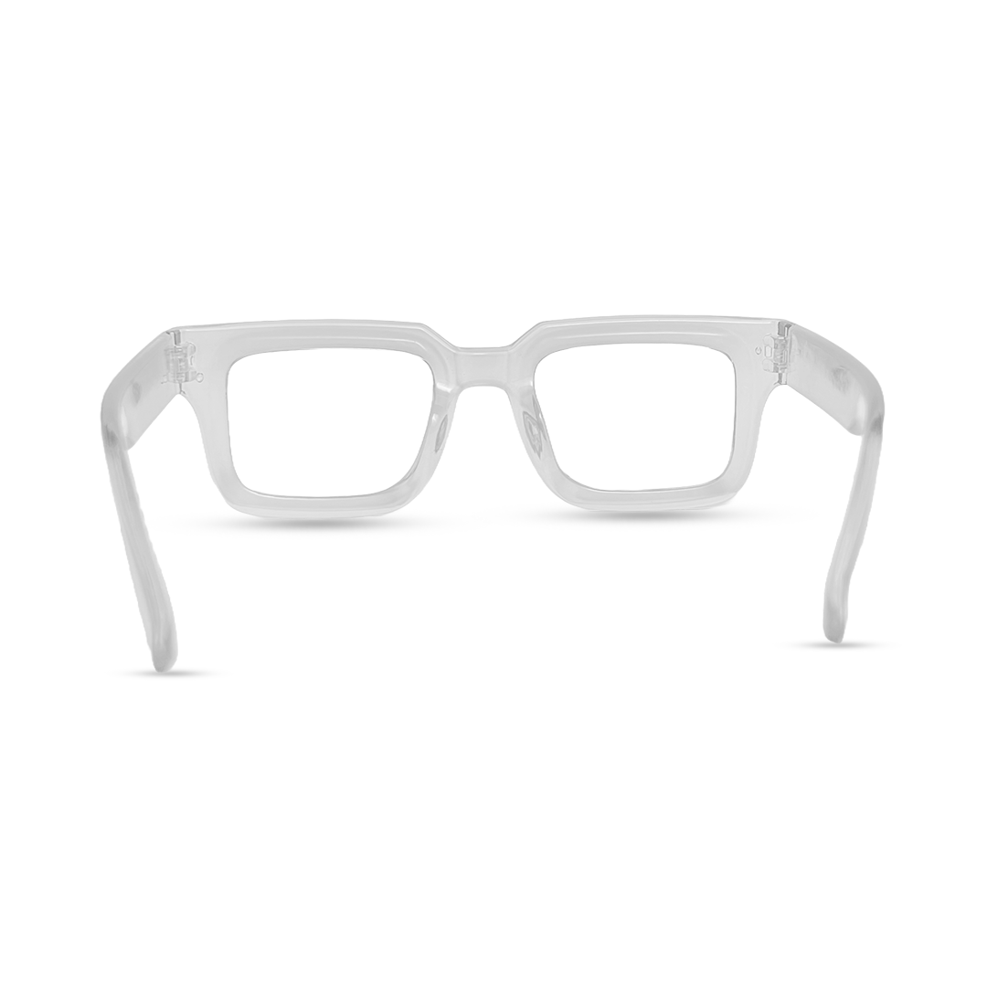 Options Transparent Eyeglasses - White
