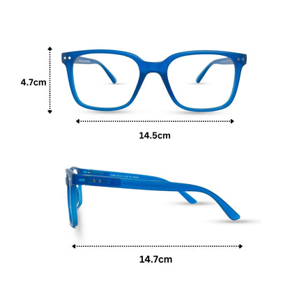 Options Rectangular Eyeglasses - Blue