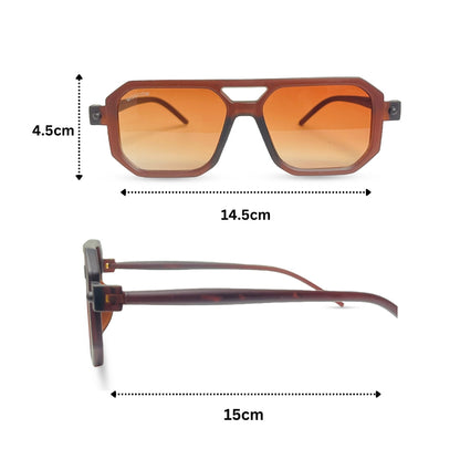 Options Biker Sunglasses - Brown