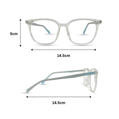 Colored Handle Eyeglasses - Blue