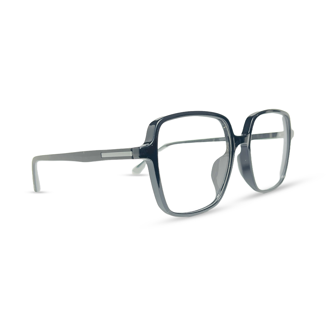 Rectangular Eyeglasses - Black & Grey