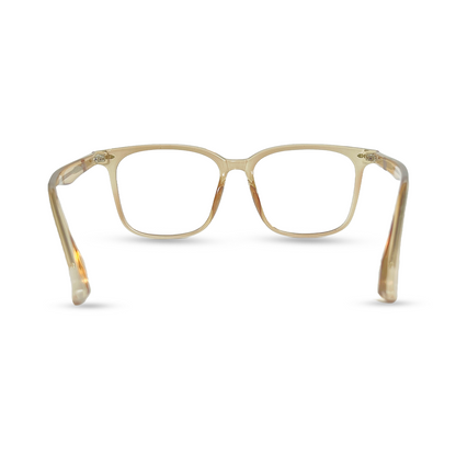 Colored Frame Eyeglasses - Brown