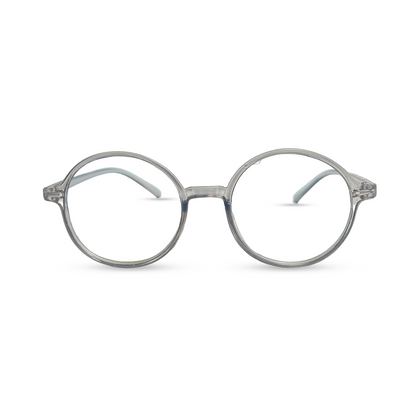 Round Transparent Eyeglasses - Grey